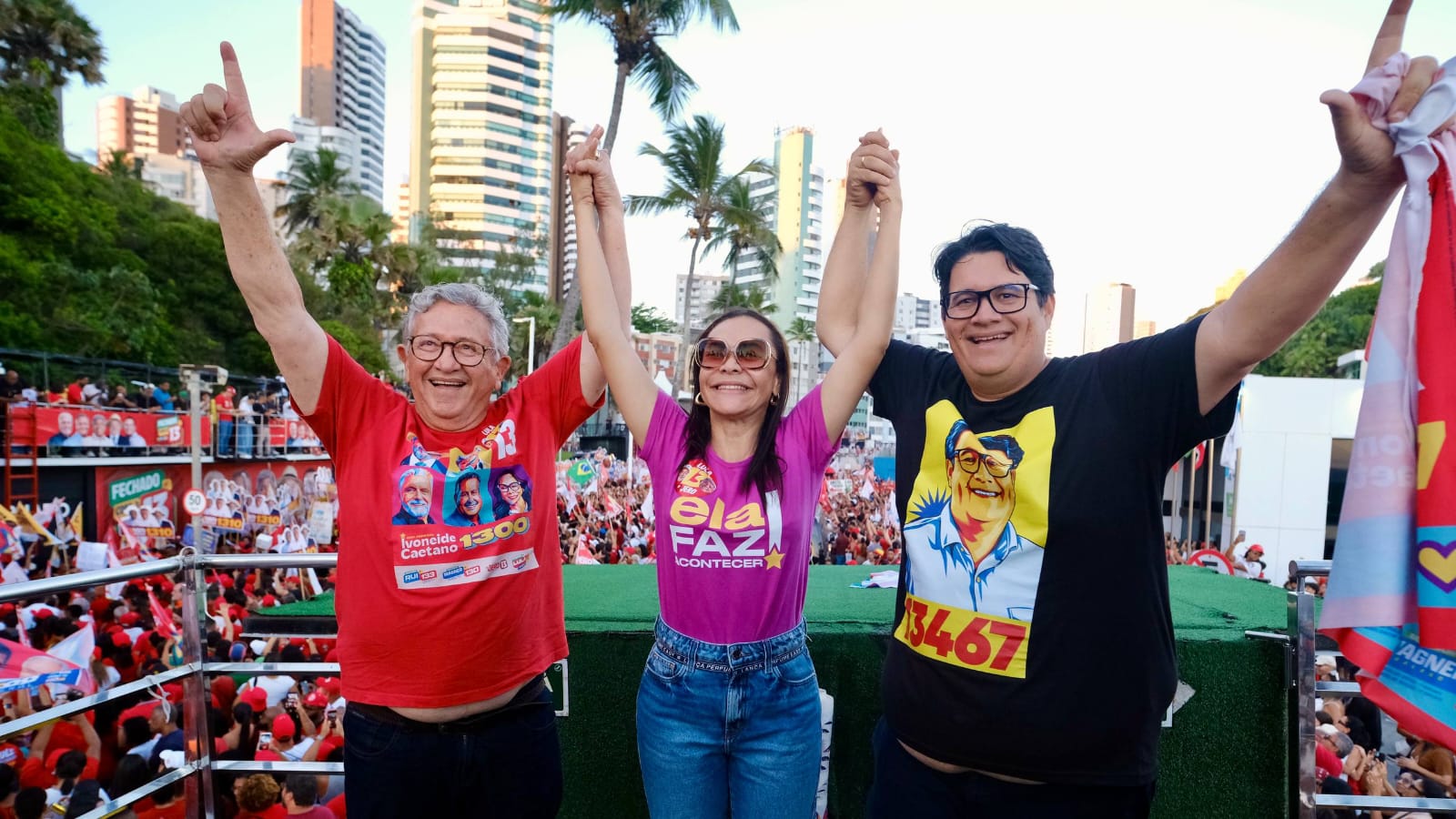 "Nossa campanha cresce a cada dia e ganha ainda mais força com Lula na Bahia”, afirma Ivoneide