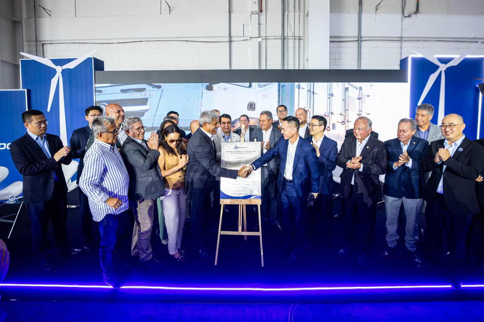 Windey Energy lança pedra fundamental da primeira fábrica brasileira em Camaçari